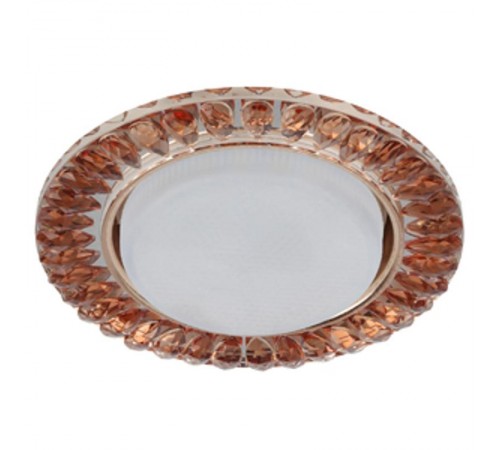 Светильник точечный встраиваемый под лампу DK87 13Вт GX53 золото/чай  Б0020575  ЭРА