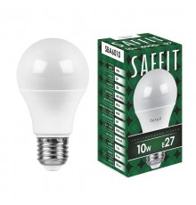 Лампа светодиодная SBA6010 10W 4000K 230V E27 A60  55005  SAFFIT
