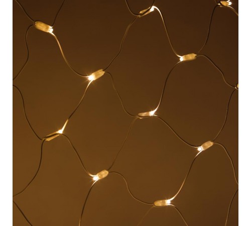 Гирлянда световая   Сеть 1,5м*2м, ERAPS-SK2 , 150 диодов  теплый белый свет, бел. мерц, белый каучук, 220В, IP65  Б0051894  ЭРА