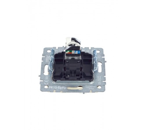 BRITE Розетка компьютерная RJ45 кат.5E РК10-БрКр бежевый   BR-K10-1-K10  IEK