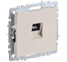BRITE Розетка RJ45 компьютерная кат.6 РК11-БрКр бежевый  BR-K10-2-K10  IEK