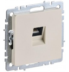 BRITE Розетка RJ45 компьютерная кат.6 РК11-БрКр бежевый  BR-K10-2-K10  IEK