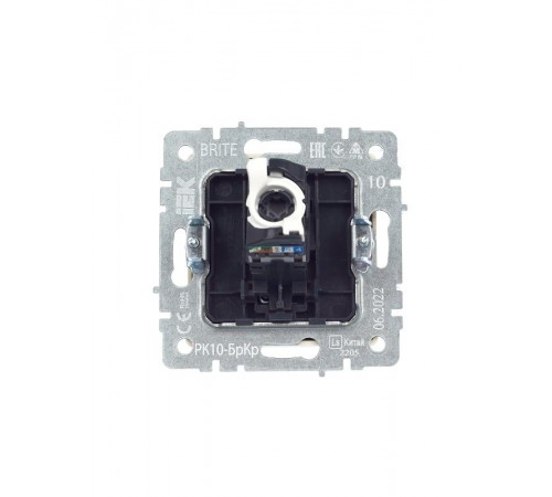 BRITE Розетка компьютерная RJ45 кат.5E РК10-БрКр бежевый   BR-K10-1-K10  IEK
