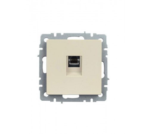 BRITE Розетка компьютерная RJ45 кат.5E РК10-БрКр бежевый   BR-K10-1-K10  IEK