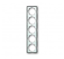 Рамка 5-постовая, серия impuls, цвет хром  1754-0-4137   2CKA001754A4137  ABB