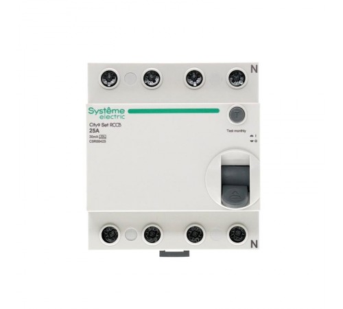 Выключатель дифференциального тока (УЗО) 4P 25А 30мА Тип-A City9  C9R68425  SE