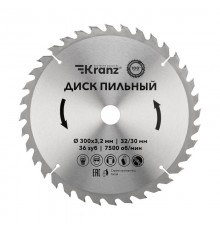 Диск пильный 300 мм х 36 зуб х 32/30 мм  KR-92-0132  Kranz