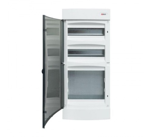 Щит комбинированный "Unix" прозрачная дверь (2х12 модулей + 1 монтажная плата) 4 габарит IP41 EKF PROxima  ux-2x12+1m-n  EKF