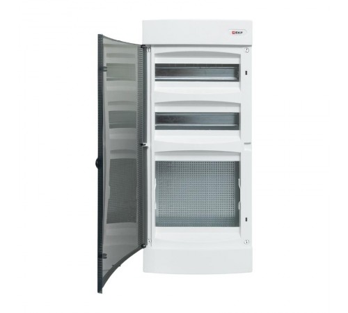 Щит комбинированный "Unix" прозрачная дверь (2х12 модулей + 1 монтажная плата) 4 габарит IP41 EKF PROxima  ux-2x12+1m-n  EKF