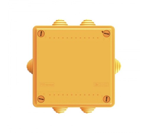 Коробка распределительная пластиковая FS огн., IP56,100х100х50мм, 5р, 450V,10A, 6мм.кв. с кабельными вводами и клеммниками  FSB11506  DKC