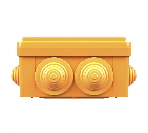 Коробка распределительная пластиковая FS огн., IP56,100х100х50мм, 5р, 450V,10A, 6мм.кв. с кабельными вводами и клеммниками  FSB11506  DKC