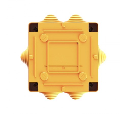 Коробка распределительная пластиковая FS огн., IP56,100х100х50мм, 5р, 450V,10A, 6мм.кв. с кабельными вводами и клеммниками  FSB11506  DKC