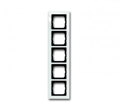 Рамка 5-постовая, для монтажа заподлицо, серия axcent, цвет белый  1753-0-4125   2CKA001753A4125  ABB