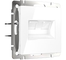 Розетка двойная Ethernet RJ-45 (белая) Werkel W1181101  a051115  Werkel