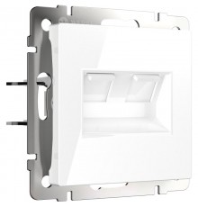 Розетка двойная Ethernet RJ-45 (белая) Werkel W1181101  a051115  Werkel