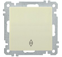 BOLERO кремовый Выключатель 1-клавишный проходной 10А ВС10-1-2-Б  EVB12-K33-10  IEK