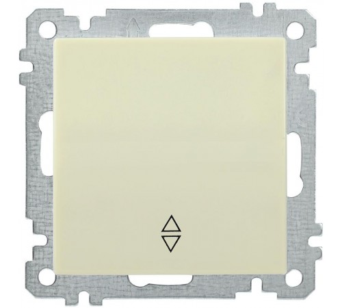 BOLERO кремовый Выключатель 1-клавишный проходной 10А ВС10-1-2-Б  EVB12-K33-10  IEK