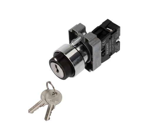 Переключатель BD21 2P с замком NO  36-5552  REXANT