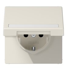 SCHUKO розетка с полем для надписи и крышкой  LS1520BFNAKL  Jung