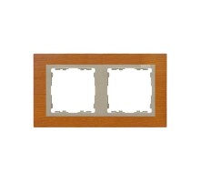 Simon 82 Рамка декоративная, 2 поста, S82 Nature, Дерево, дуб-шампань  82927-66  Simon