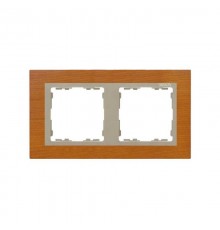 Simon 82 Рамка декоративная, 2 поста, S82 Nature, Дерево, дуб-шампань  82927-66  Simon