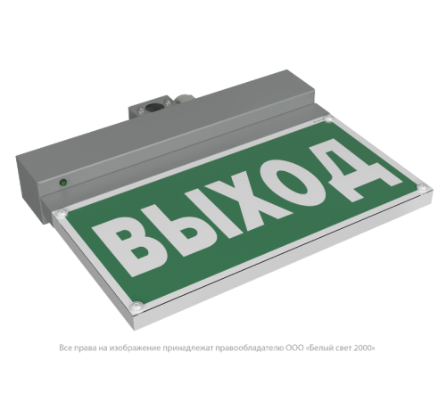 Световой указатель аварийного освещения BS-NEXTRINO-10-S1-24 Gray  a15527  Белый свет