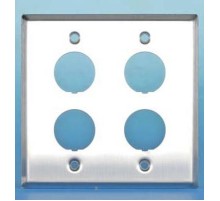 FP-IE-U-4-SL Панель лицевая для 4-х промышленных модулей, IP67, нержавеющая сталь  46281  Hyperline