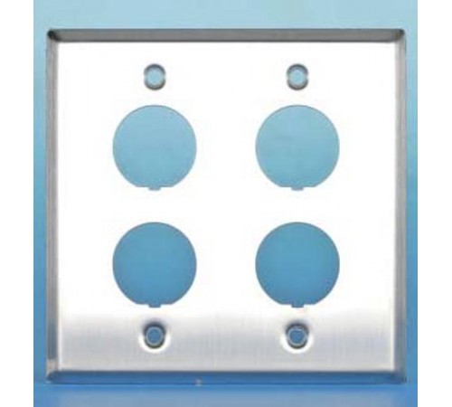 FP-IE-U-4-SL Панель лицевая для 4-х промышленных модулей, IP67, нержавеющая сталь  46281  Hyperline