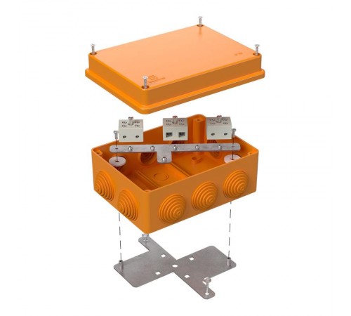 Коробка огнестойкая для о/п 40-0310-FR10.0-6 Е15-Е120 150х110х70 IP55 6p, 10.0 мм.кв. 40-0310-FR10.0-6  Промрукав