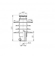 Изолятор ШСК 12,5-20-Б1-II УХЛ1  13400712  НИЛЕД