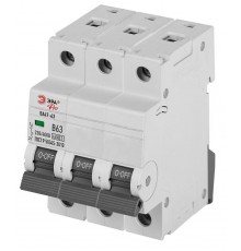 Автоматический выключатель  PRO VA63-3P10C4.5 ВА47-63 3P 10А кривая C 4,5кА   Б0059435  ЭРА