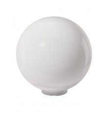 Рассеиватель для садово-паркового светильника шар ПММА 400 мм опал призма (байонет 145 мм)  SQ0321-0239  TDM