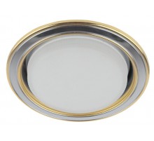 Светильник точечный встраиваемый под лампу KL35 13Вт GX53 сатин никель/золото  Б0017631  ЭРА