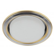 Светильник точечный встраиваемый под лампу KL35 13Вт GX53 сатин никель/золото  Б0017631  ЭРА