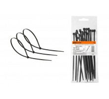 Хомут 3,6х180мм нейлон (черный) (25 штук)  SQ0515-0333  TDM