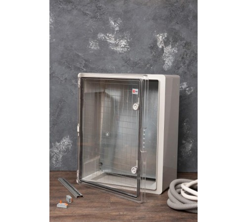 Щит пластиковый с монтажной платой прозрачная дверь (ВхШхГ) 500х400х240мм IP65 PROxima  PBT65MP007  EKF