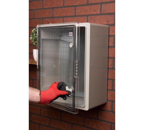 Щит пластиковый с монтажной платой прозрачная дверь (ВхШхГ) 500х400х240мм IP65 PROxima  PBT65MP007  EKF