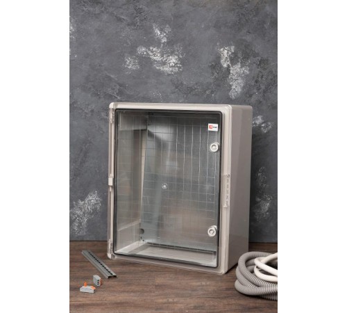 Щит пластиковый с монтажной платой прозрачная дверь (ВхШхГ) 500х400х240мм IP65 PROxima  PBT65MP007  EKF