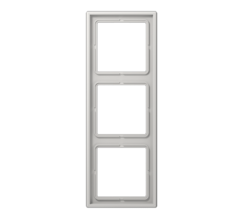 Рамка для вертикальной и горизонтальной установки, 3 поста; дюропласт; светло-серый; LS990  LS983LG  Jung