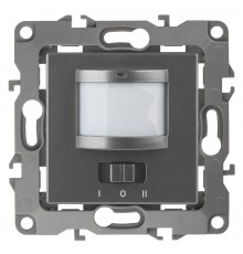 12-4103-12  Датчик движения 2-проводной, 180-240В, 200Вт, IP20, Эра12, графит  Б0031257  ЭРА