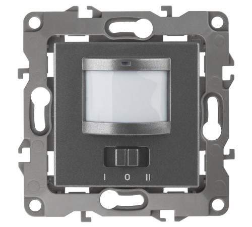 12-4103-12  Датчик движения 2-проводной, 180-240В, 200Вт, IP20, Эра12, графит  Б0031257  ЭРА