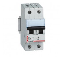 Выключатель автоматический двухполюсный DX 10A C 6кА  003431  Legrand