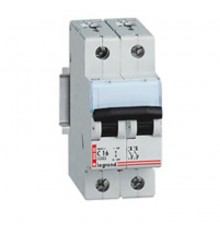 Выключатель автоматический двухполюсный DX 10A C 6кА  003431  Legrand