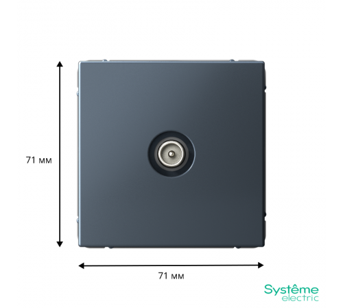 ArtGallery Грифель Розетка TV проходная 4DB, механизм  GAL000792  SE