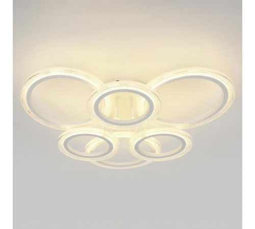 Светильник потолочный светодиодный  Модерн Ring CLL-1-90-RC WH с ДУ 90W 3000-6500К белый  Б0069749  ЭРА