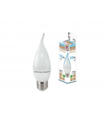 Лампа светодиодная WFС37-10 Вт-230 В -6500 К-E27 (свеча на ветру) Народная  SQ0340-1603  TDM