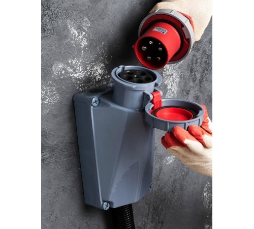 Розетка стационарная наружная 1452 3Р+РЕ+N 125А 380В IP67 EKF PROxima  ps-1452-125-380  EKF