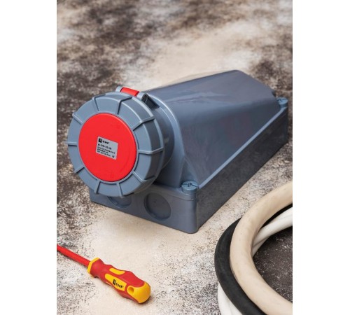 Розетка стационарная наружная 1452 3Р+РЕ+N 125А 380В IP67 EKF PROxima  ps-1452-125-380  EKF