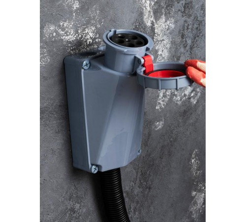 Розетка стационарная наружная 1452 3Р+РЕ+N 125А 380В IP67 EKF PROxima  ps-1452-125-380  EKF