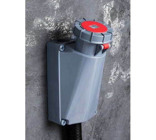 Розетка стационарная наружная 1452 3Р+РЕ+N 125А 380В IP67 EKF PROxima  ps-1452-125-380  EKF